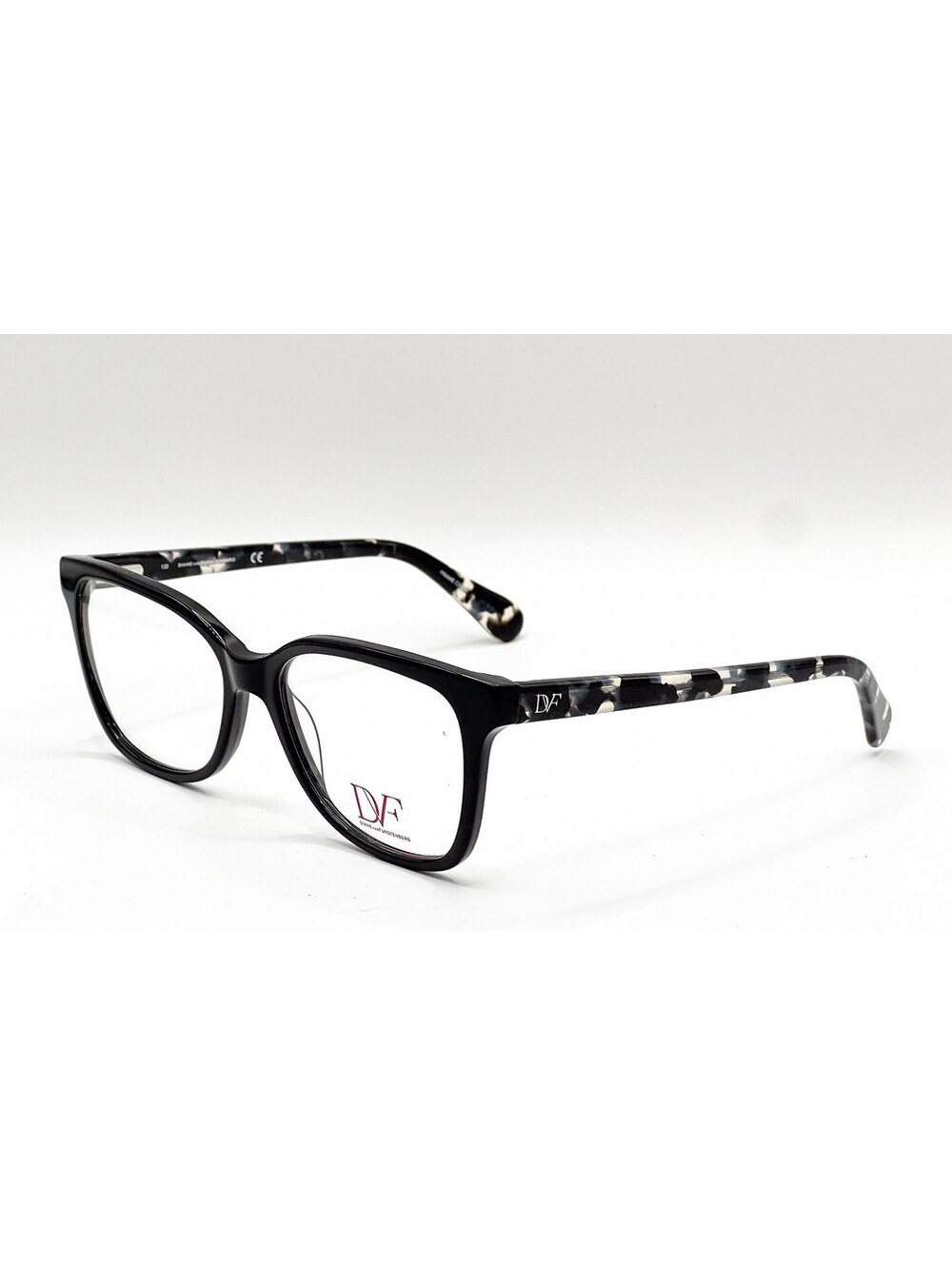 Diane Von Furstenberg DVF5076 001 Black Full Rim Authentic Eyeglass Frames 54-16